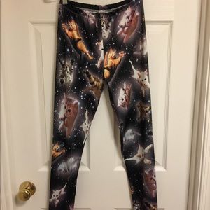 CAT GALAXY LEGGINGS - MEDIUM